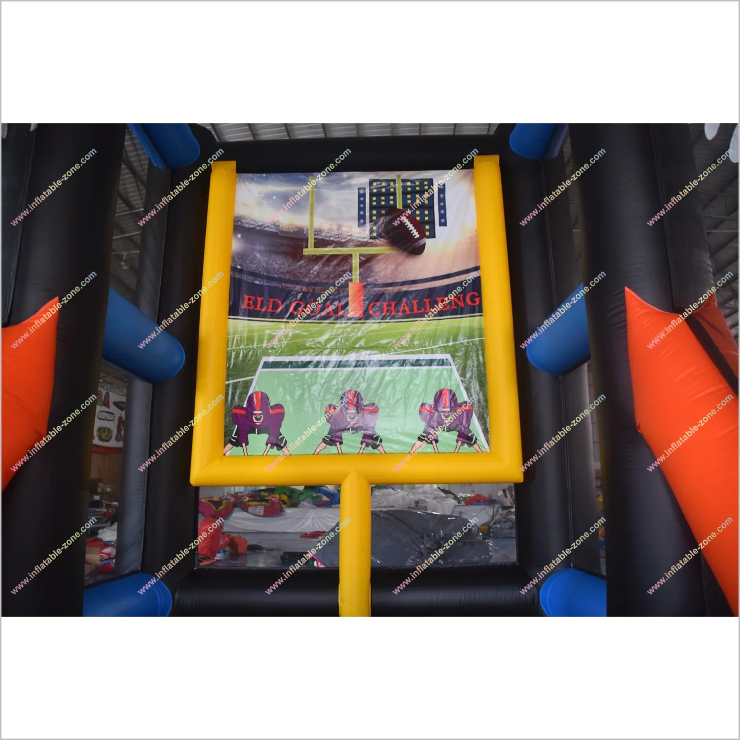 Rugby Sports Field Goal Challenge Kick Game Funny Inflatables Party Equipment Rentals Near Me