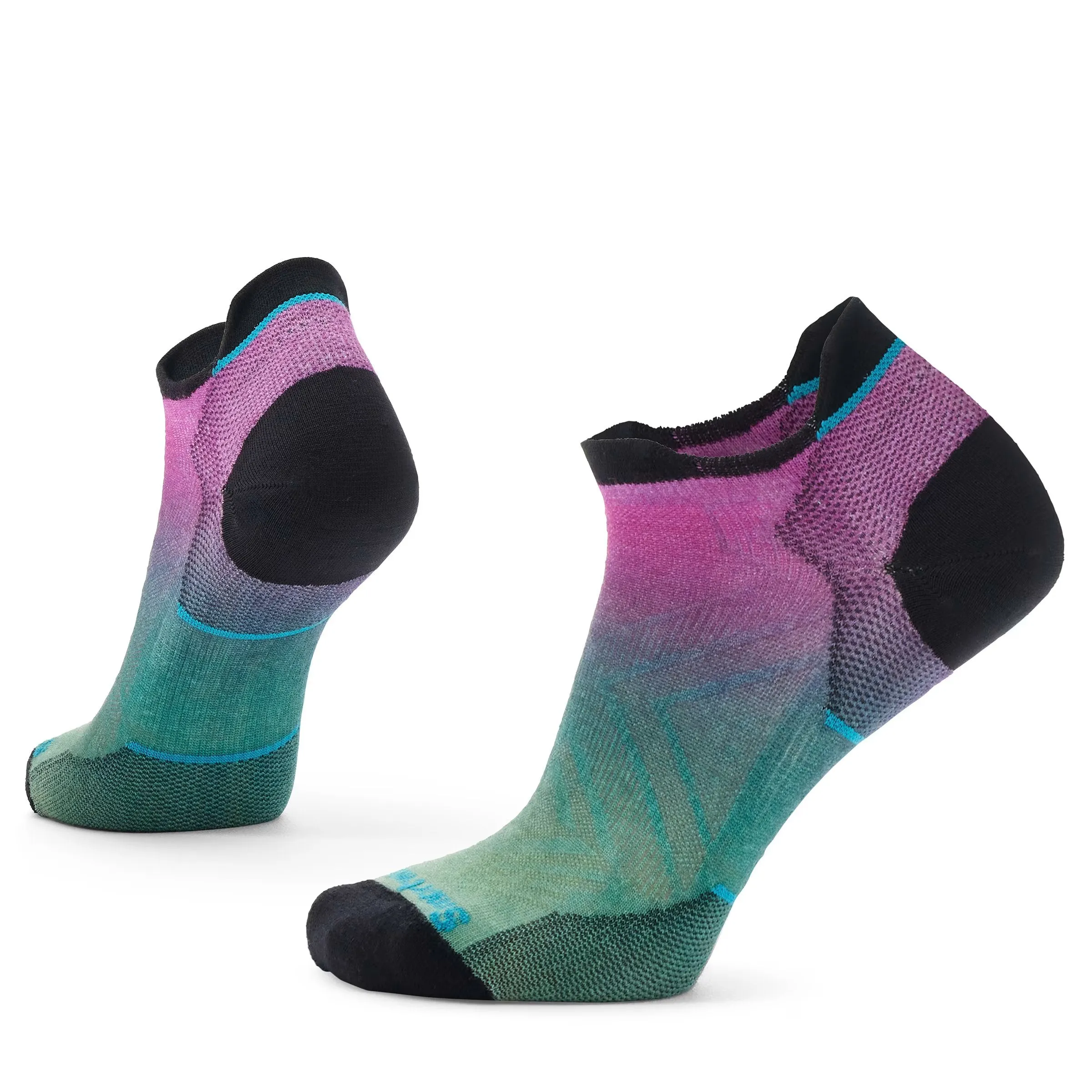 Run Zero Cushion Ombre Print Low Ankle Socks (Women's) - SW001670