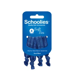 Schoolies Soft Ties 4pc - Kool Blue