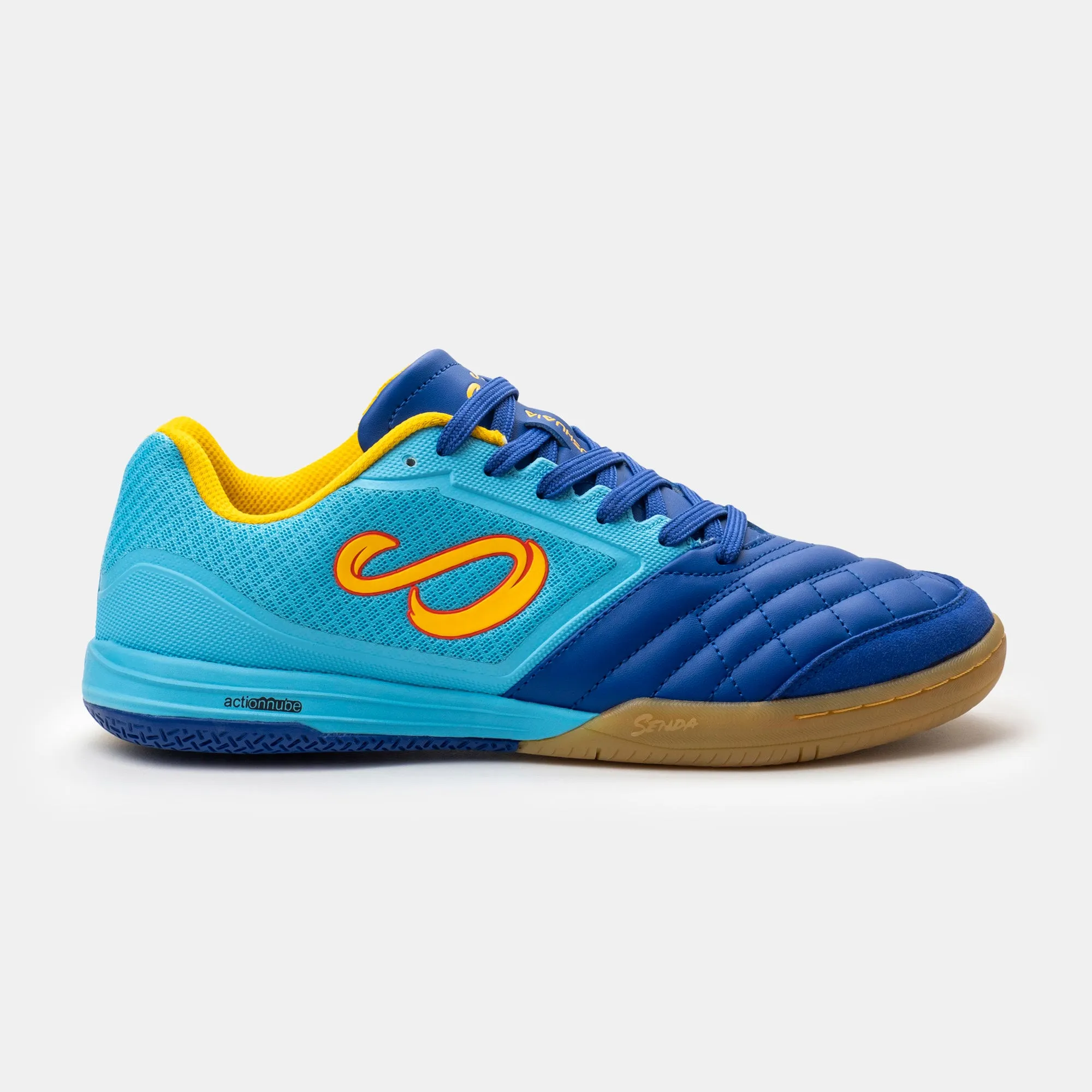 Senda Athletics USHUAIA Club 2.0 Futsal Shoe - Blue/Yellow