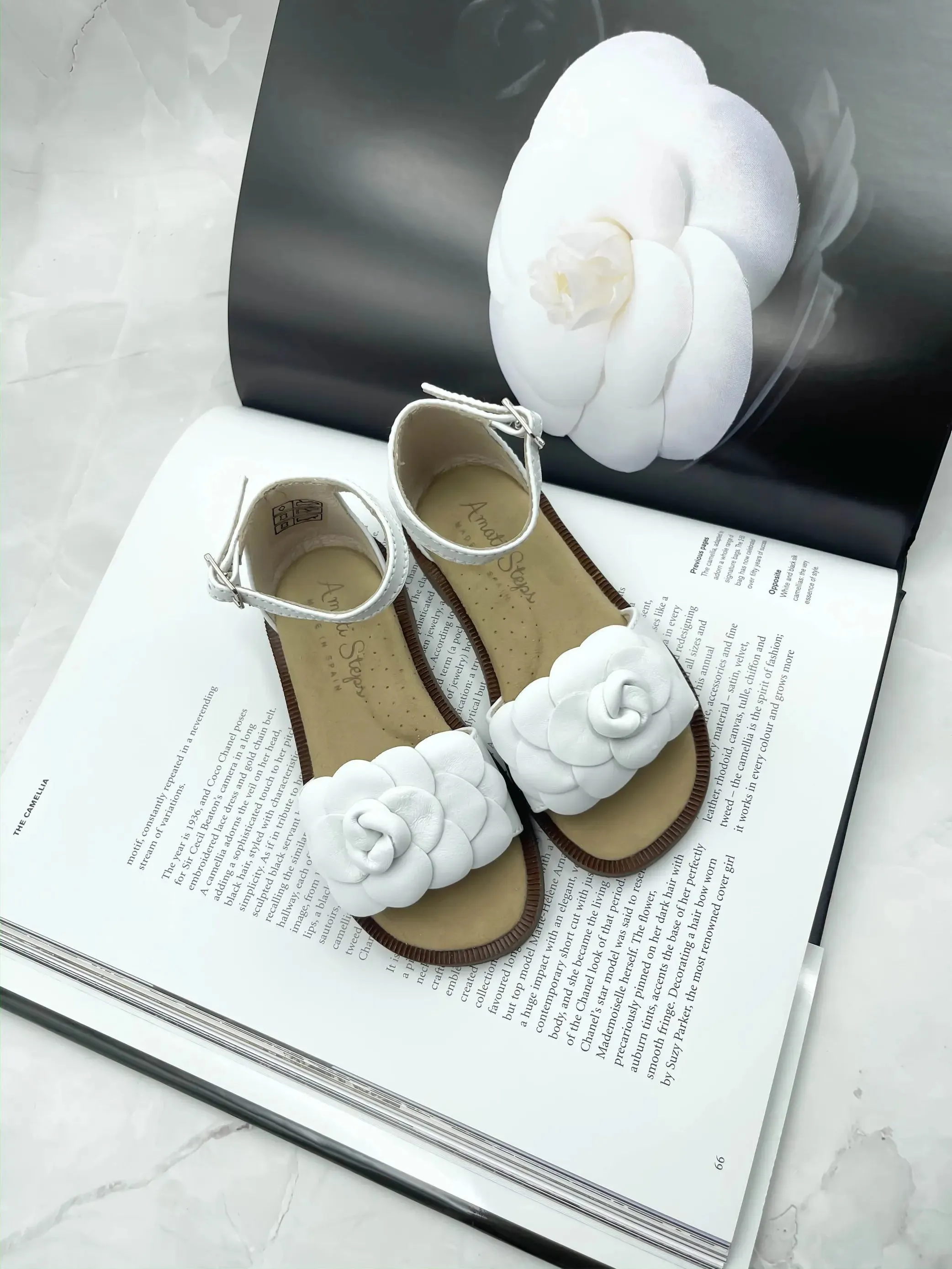 Seraphina- White Leather Sandals