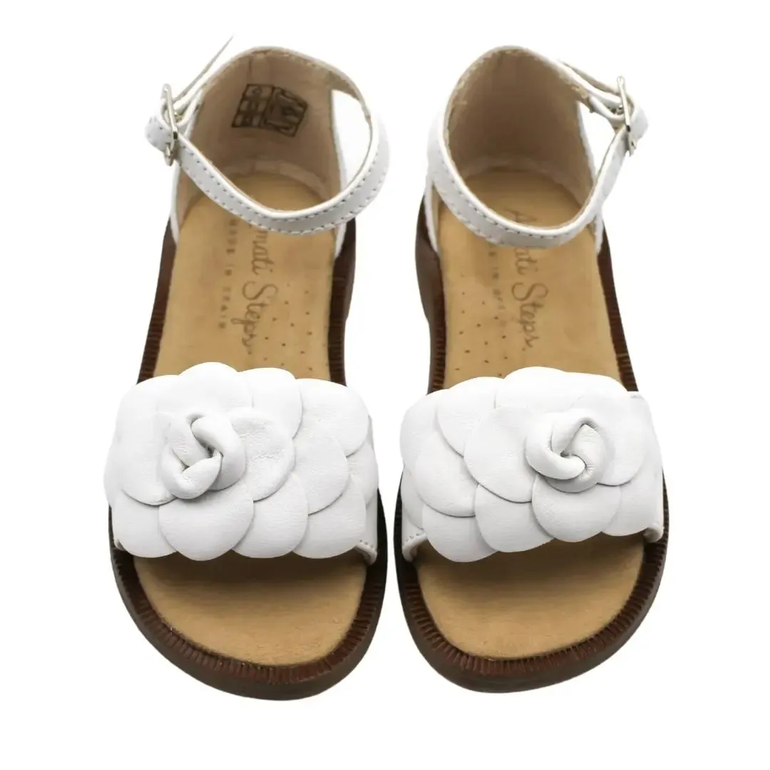 Seraphina- White Leather Sandals