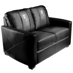 Silver Loveseat with Soccer Forward Logo Panel