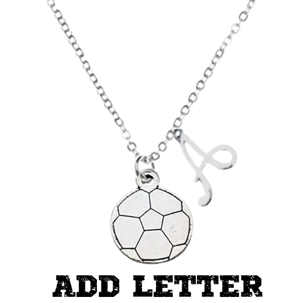 Silver Soccer Ball Necklace