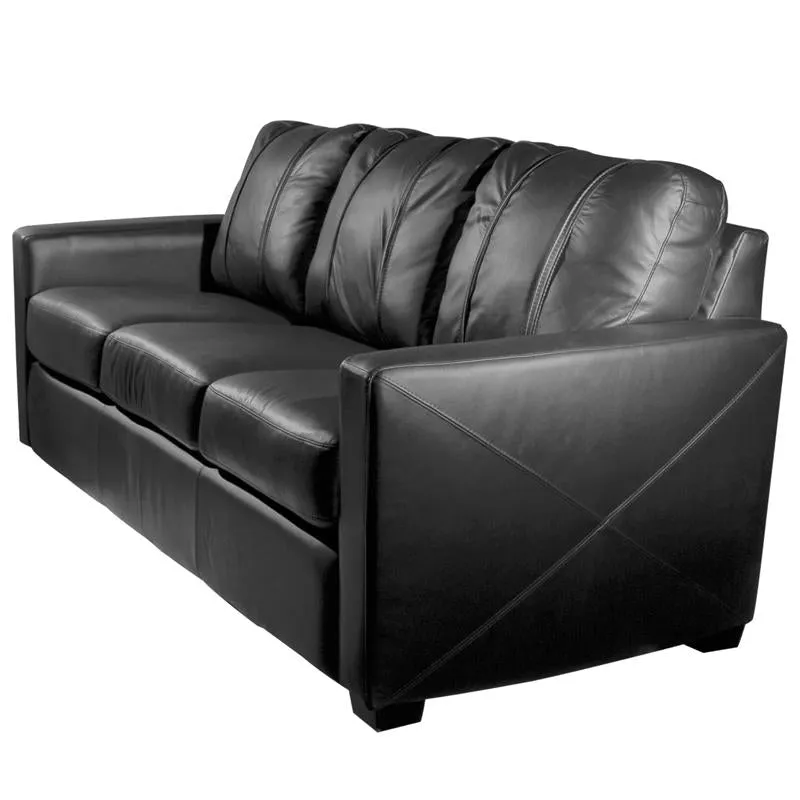 Silver Sofa with Soccer Forward Logo Panel