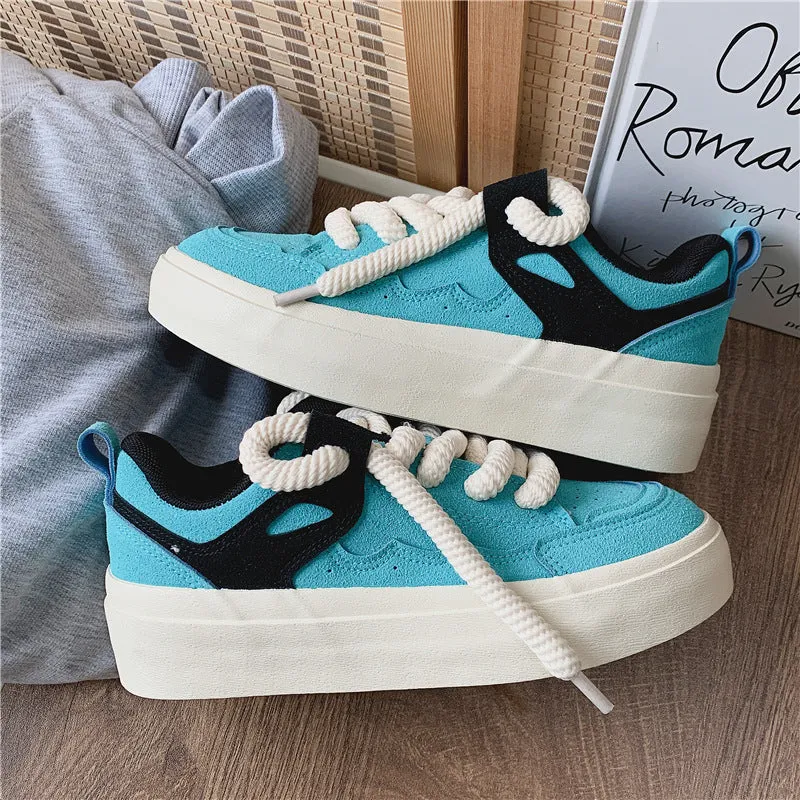 Skateboard Female Korean Sports White Style Canvas Shoes