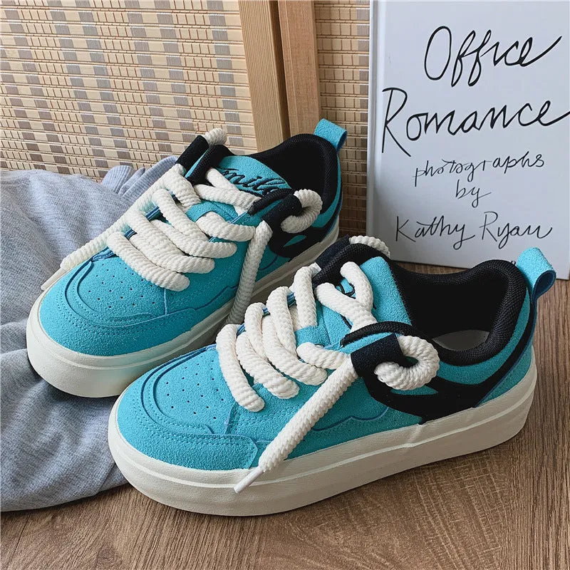 Skateboard Female Korean Sports White Style Canvas Shoes