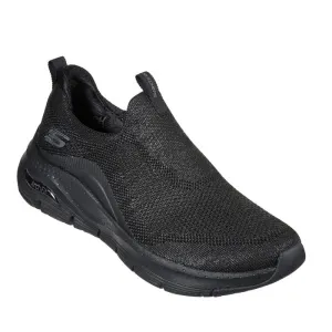 Skechers Arch Fit Slip Ons Keep It Up Black