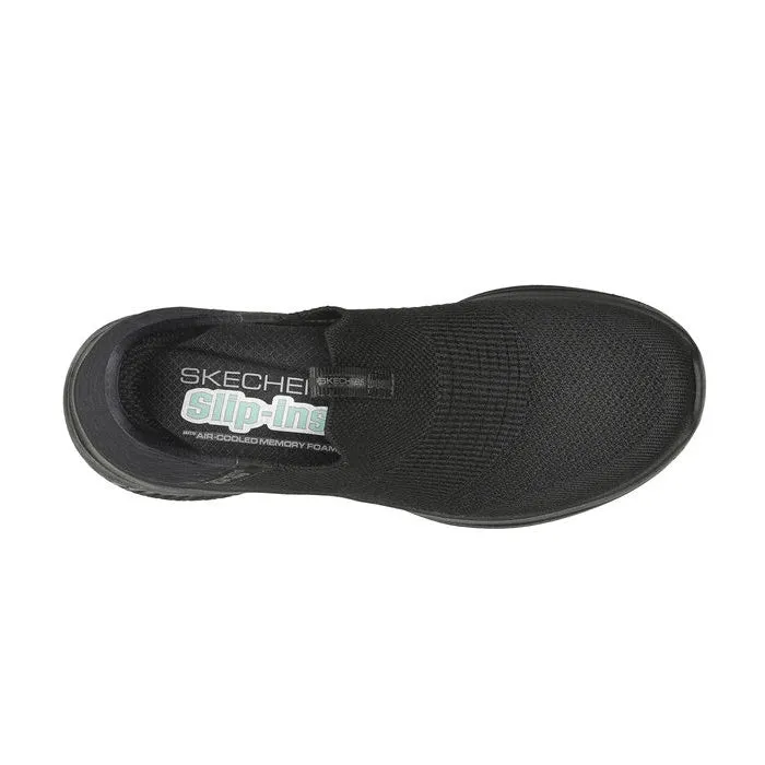 Skechers Ultra Flex 3.0 Slip In Cozy Streak Black WIDE WIDTH