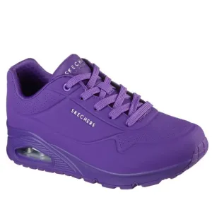 Skechers Uno Night Shades Womens Trainer - Purple LAST ONE Clearance