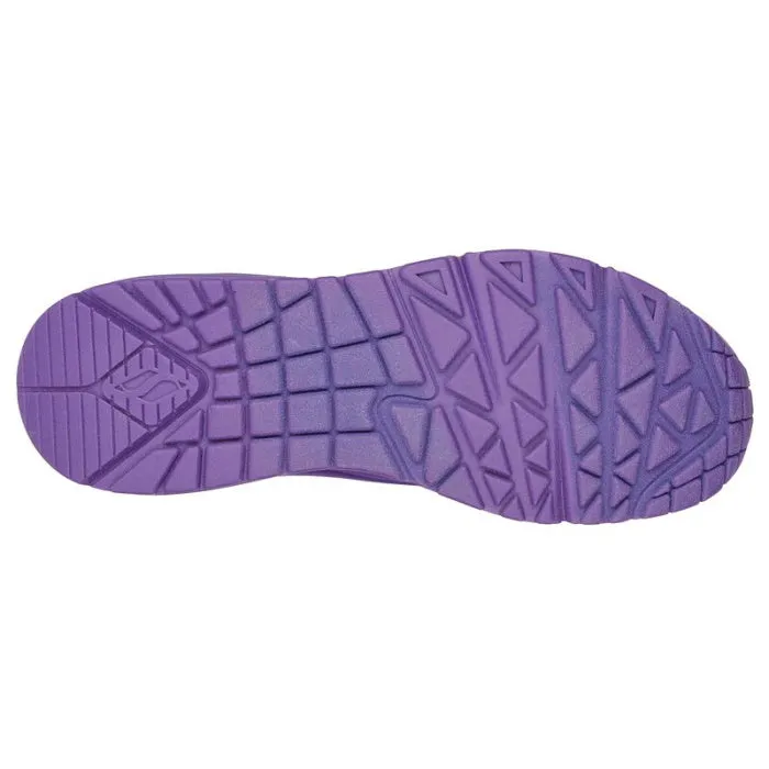 Skechers Uno Night Shades Womens Trainer - Purple LAST ONE Clearance