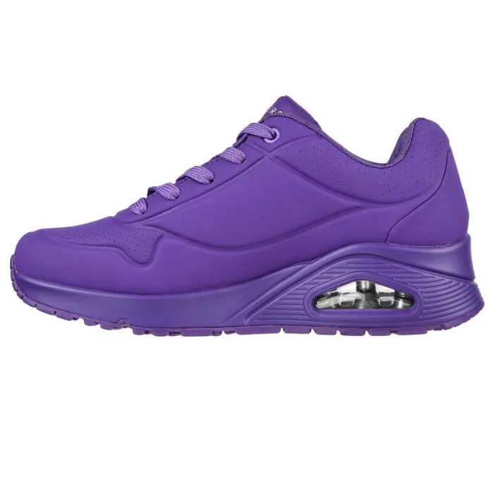 Skechers Uno Night Shades Womens Trainer - Purple LAST ONE Clearance