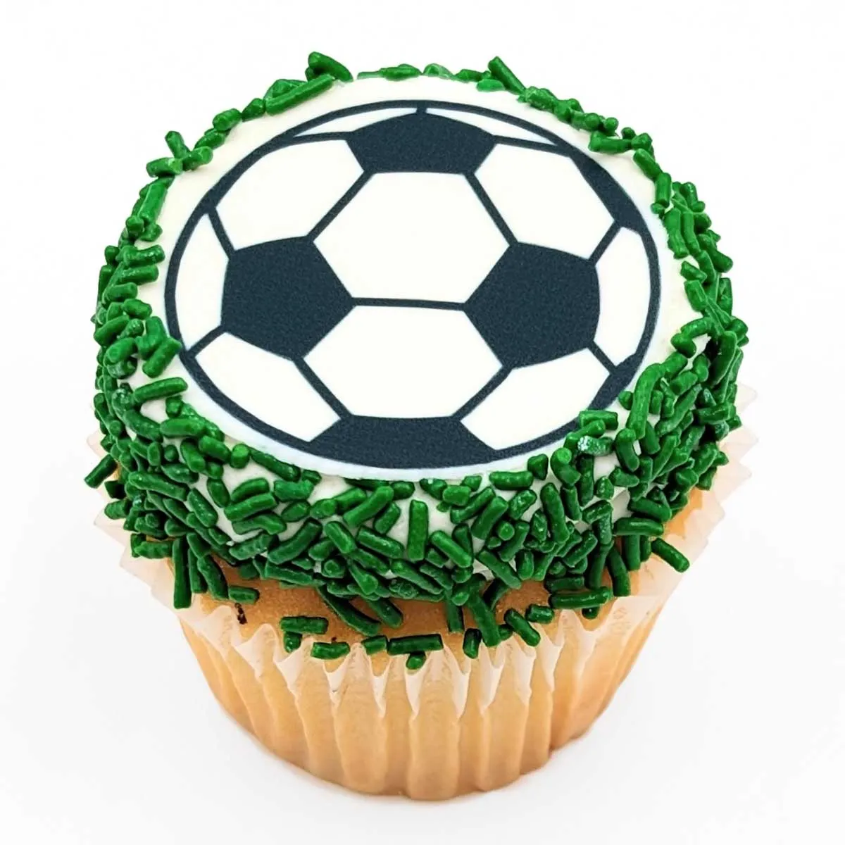 Soccer Ball Medium Cupcake Portrait