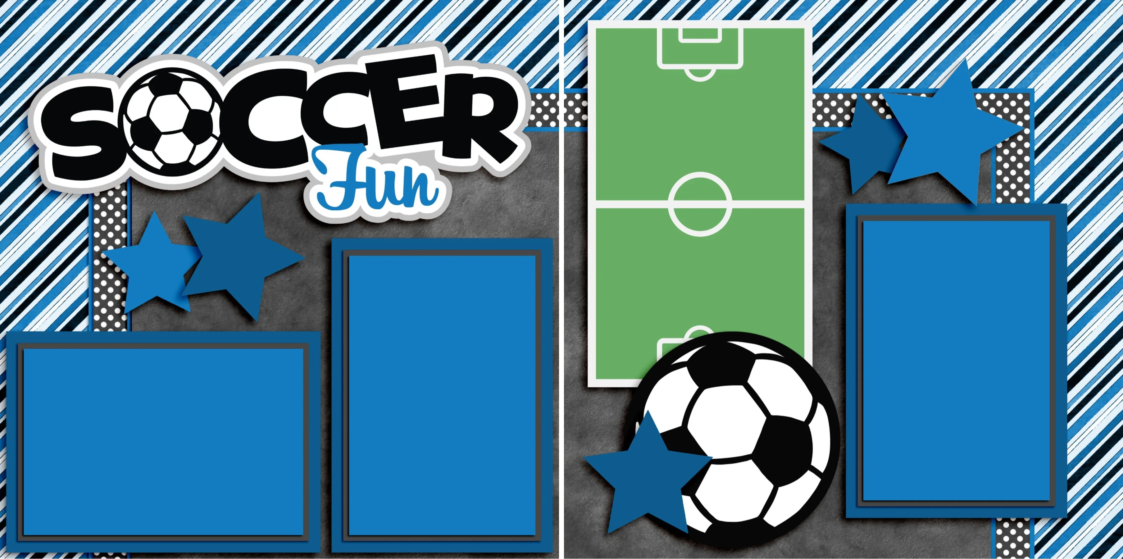 Soccer Fun Blue - 3296