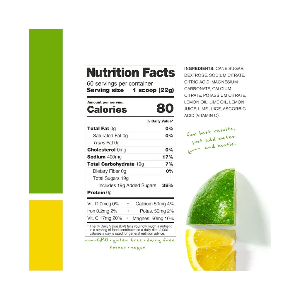 Sport Hydration Drink Mix Skratch Labs 1320g - Lemon & Lime