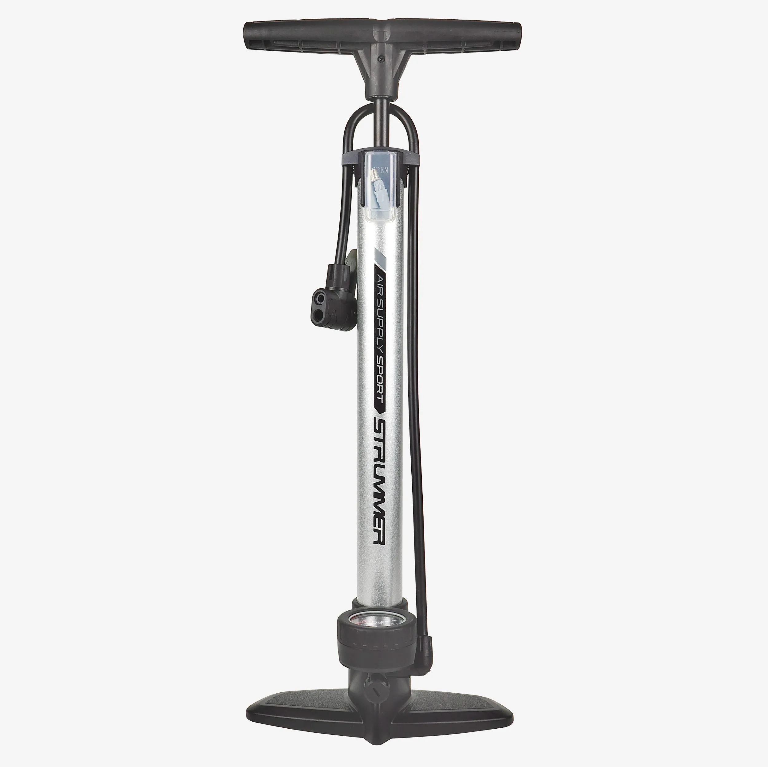 Strummer Sport Floor Pump with Analogue Gauge