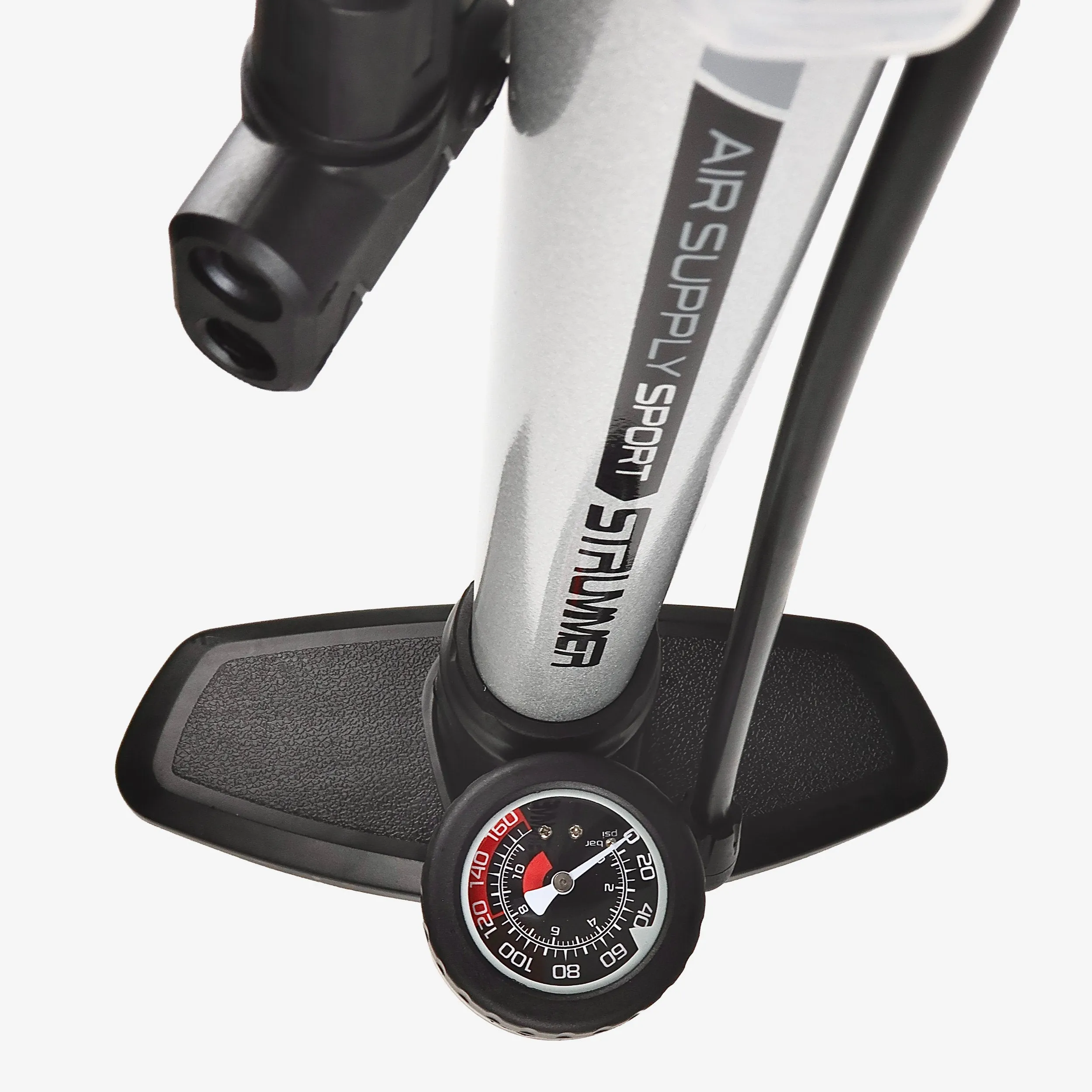 Strummer Sport Floor Pump with Analogue Gauge