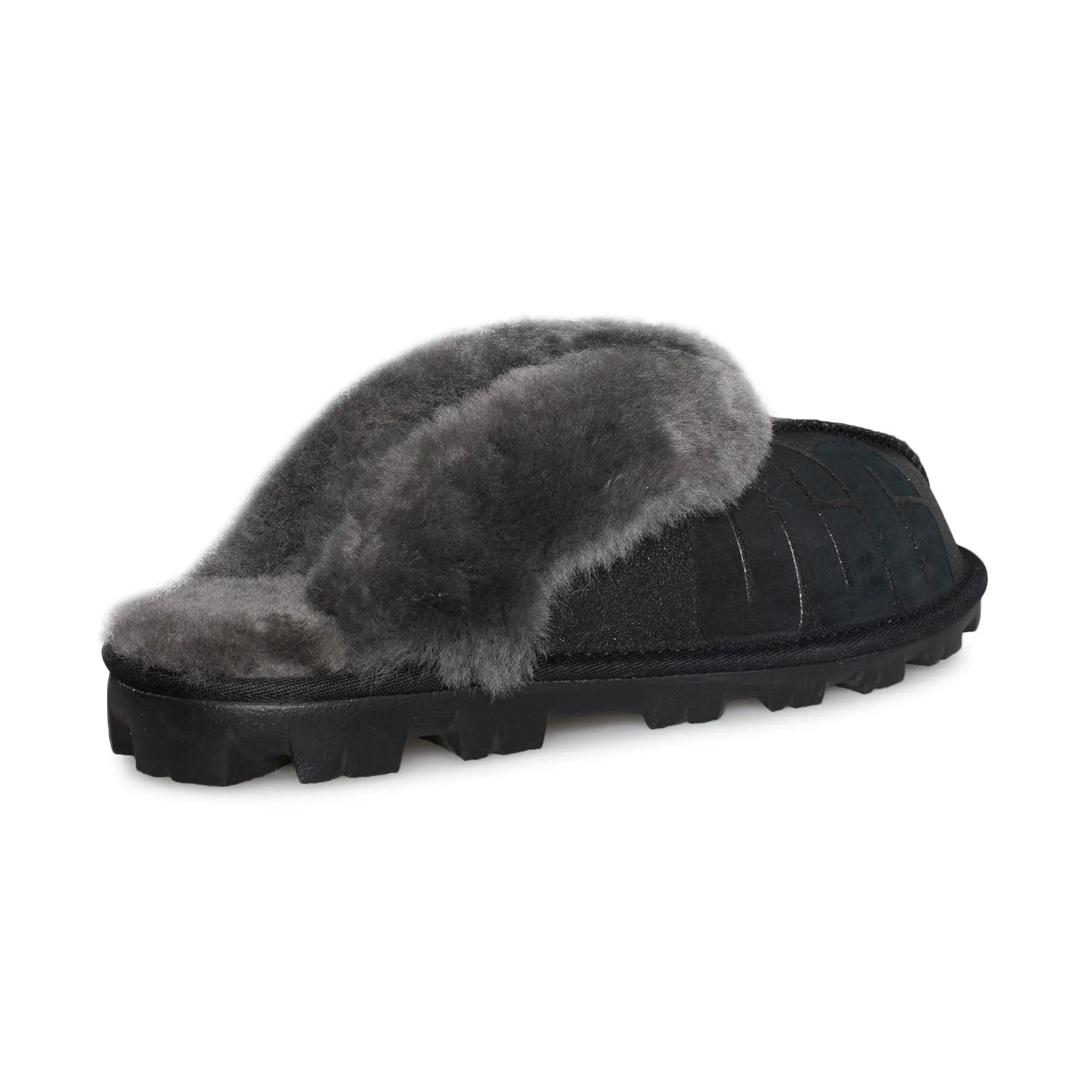 UGG Coquette Sparkle Black Slippers - Women's