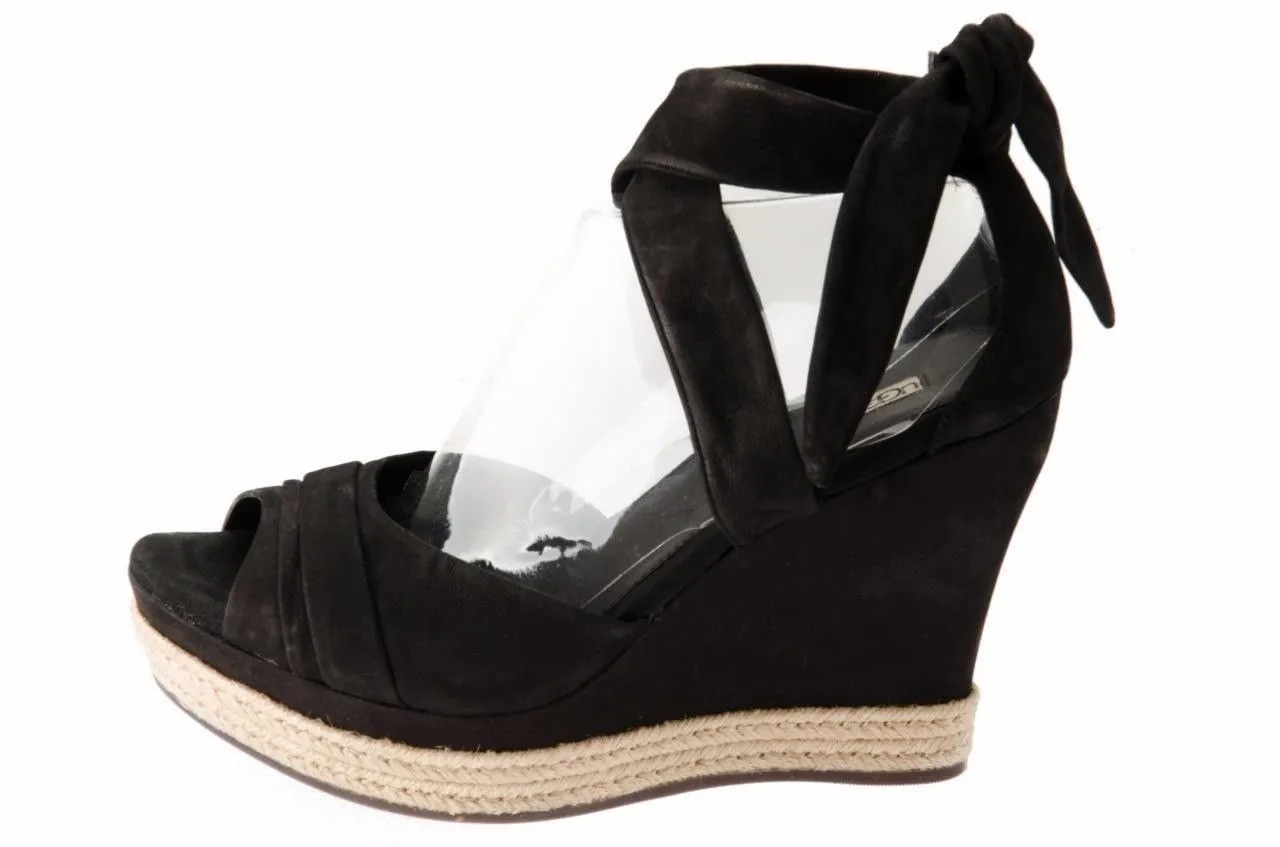 UGG LUCY BLACK WEDGES