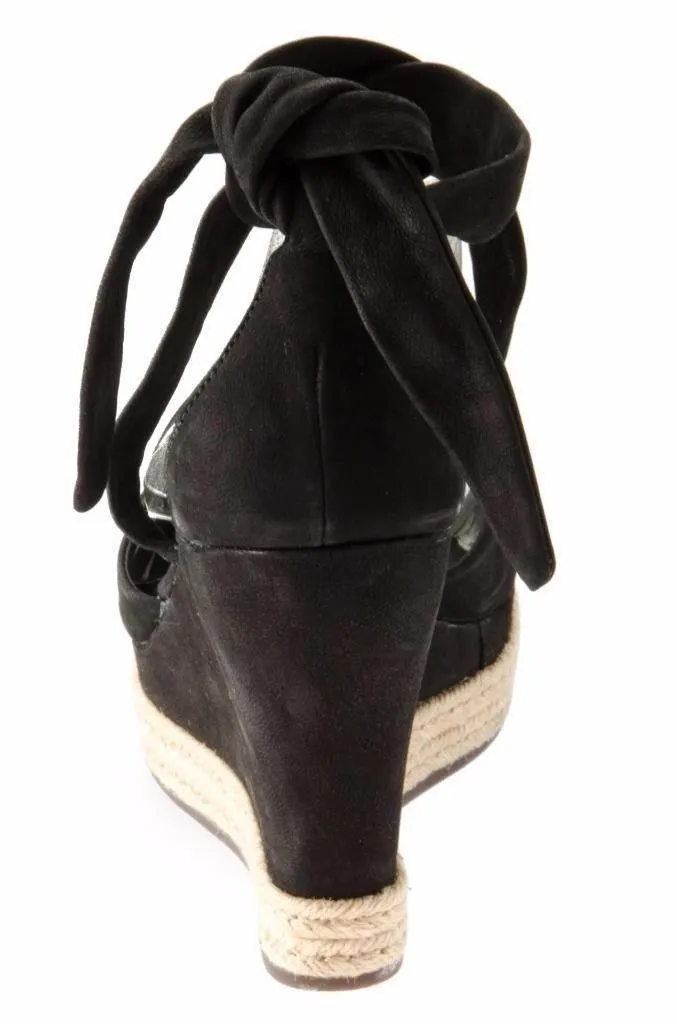 UGG LUCY BLACK WEDGES