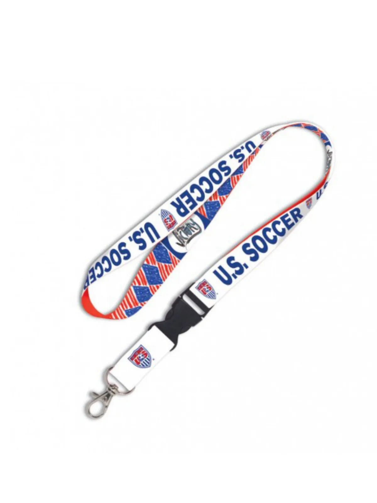 USA Soccer National Team WinCraft Sports Victory White Blue Buckle Lanyard