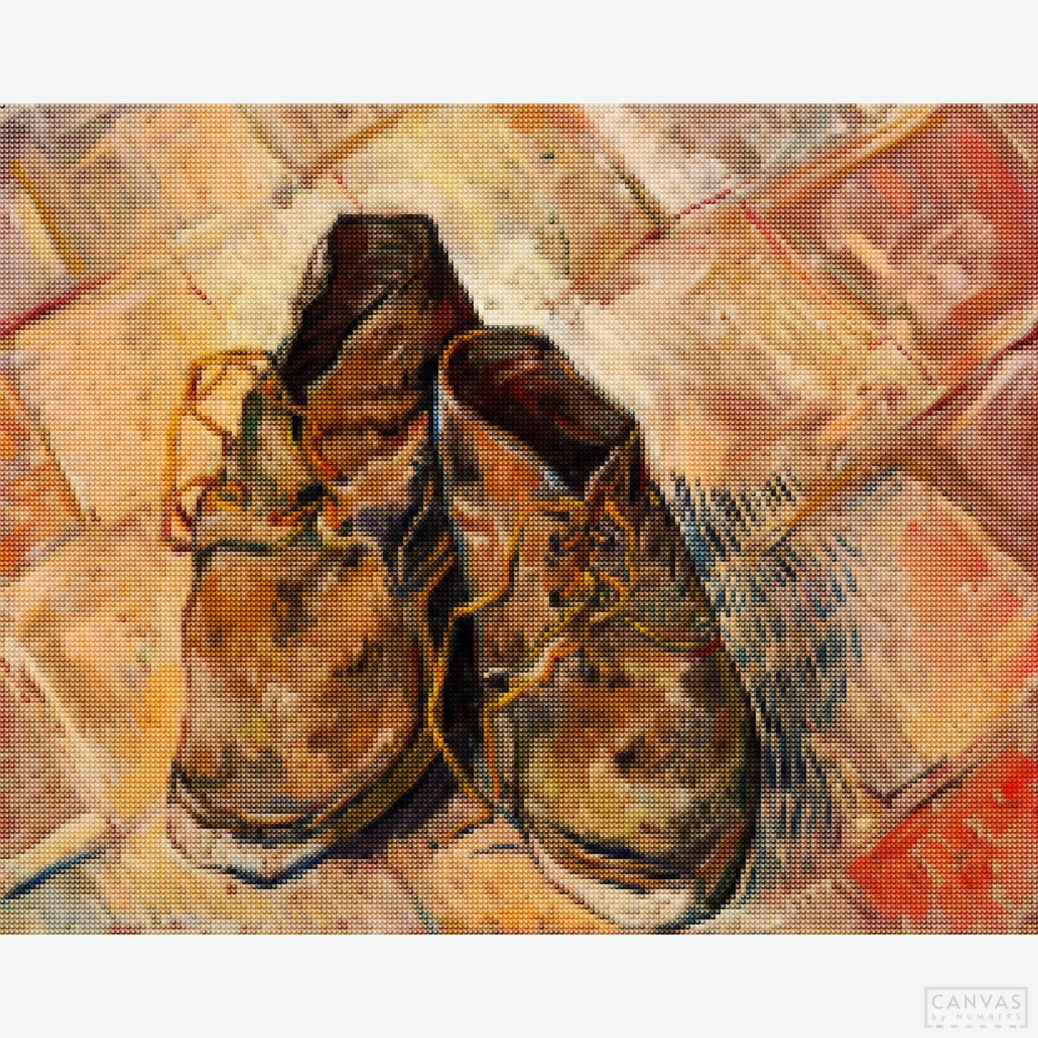 Vincent Van Gogh's Shoes - Diamond Painting