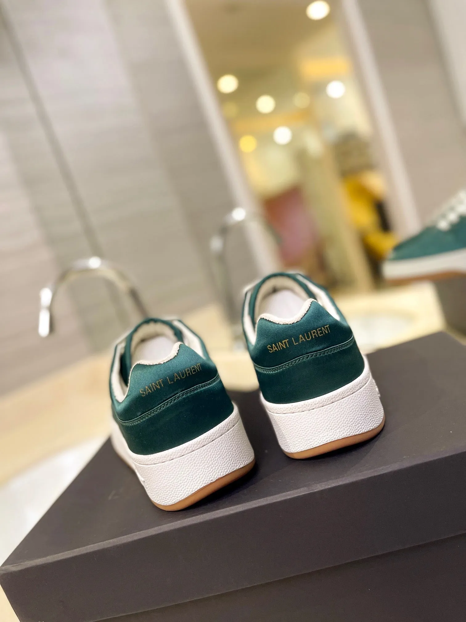 VSL Green Leather Sneakers-173