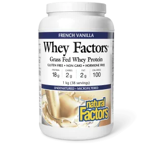 Whey Factors Grass Fed Whey Protein French Vanilla