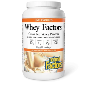 Whey Factors Grass Fed Whey Protein Unflavoured