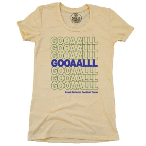 Women's Brazil Soccer Gooaalll T-shirt