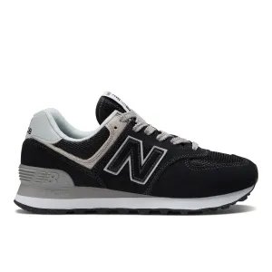 Women's New Balance 574 Core Color: Black with White