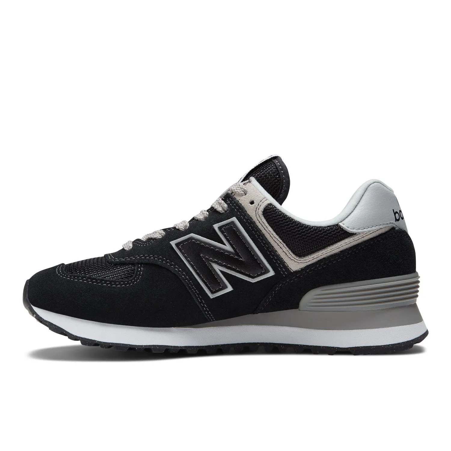 Women's New Balance 574 Core Color: Black with White