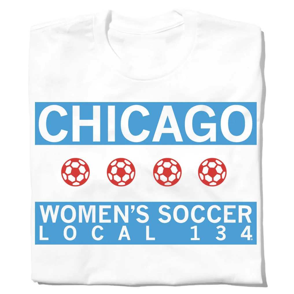 Women's Soccer Chicago Flag